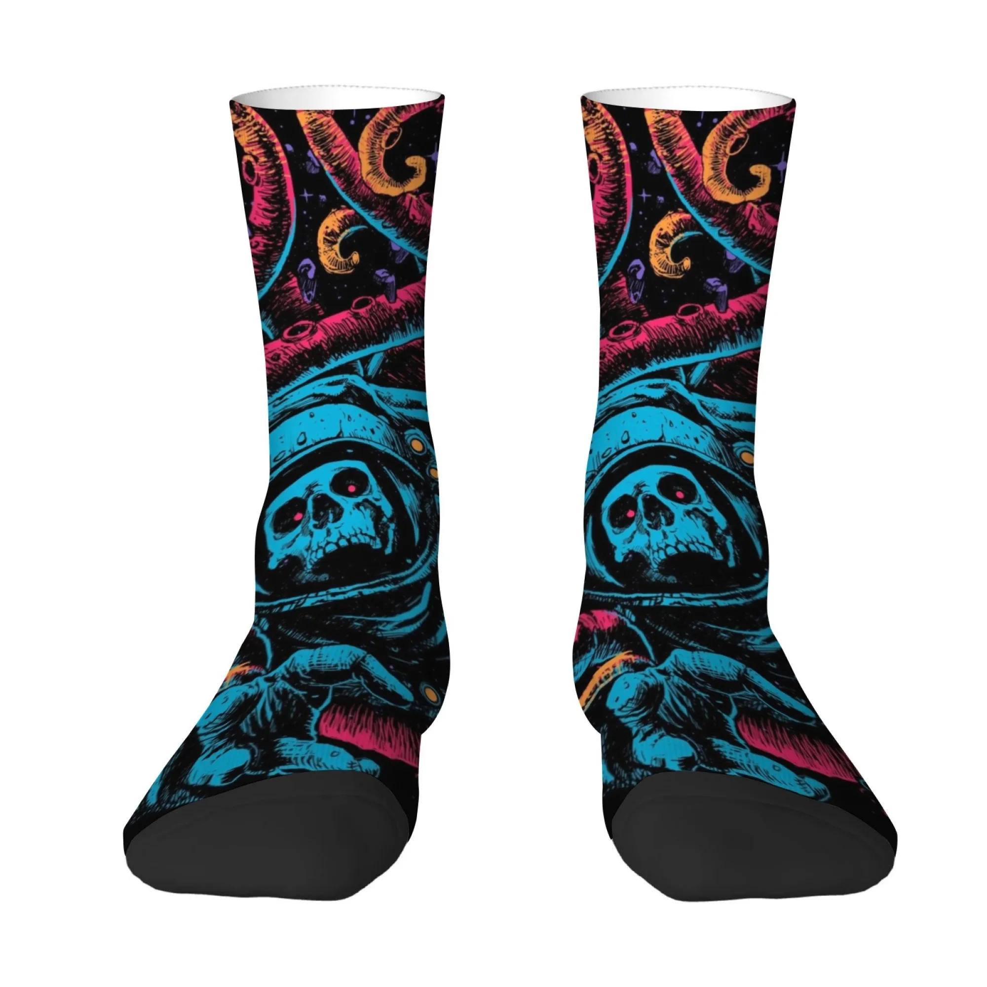 Octopus Tentacle Skull Astronaut Herrensocken Retro Mode Casual Sportsocken Street Hip-Hop Lustige Socken Neuheit Party Geschenk