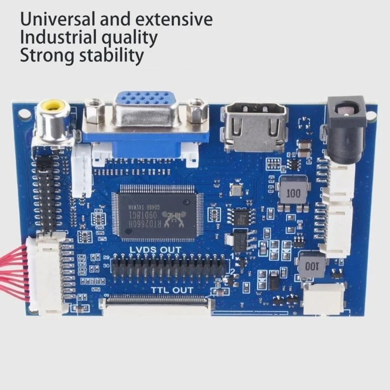 7/8 Inch Lcd-scherm 50pin TTL LVDS Control Board Ondersteuning AT070TN90/92/94 Driver HDMI1.2 naar Auto Projectie VGA 2AV