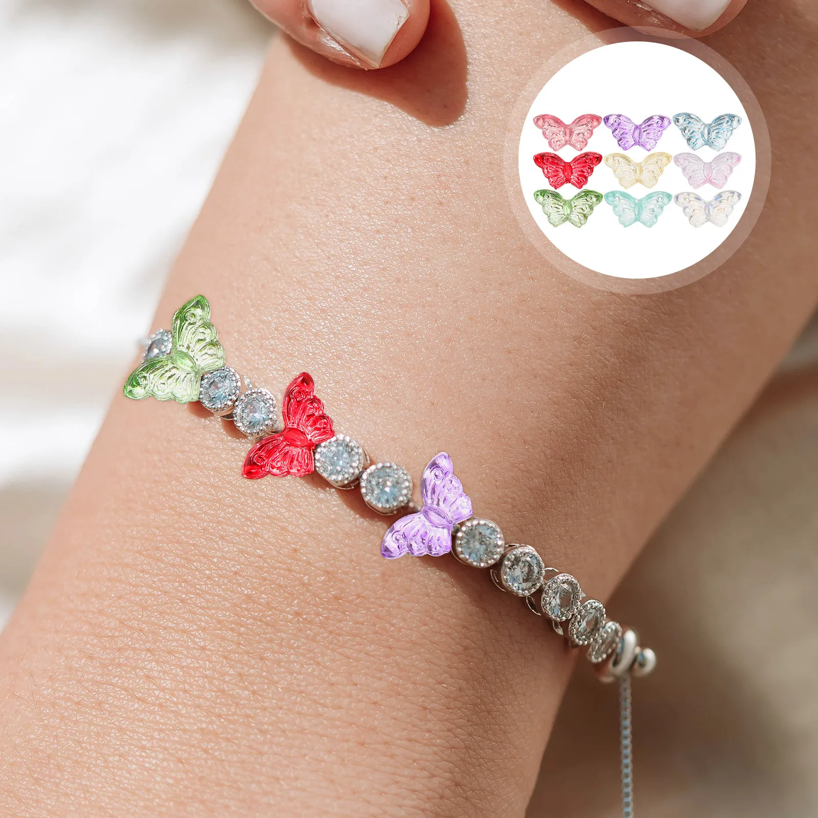 

100pcs Jewelry Glass Diy Loose For Diy Bracelet Necklace Crafts Small For Jewelry Making Beads Crafts Decorative Beads