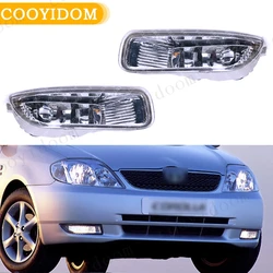 Car Front Bumper Fog Light Lamps Clear with Bulbs US For Toyota Corolla 2003 2004 2005 812102060 81200-02060 Headlight