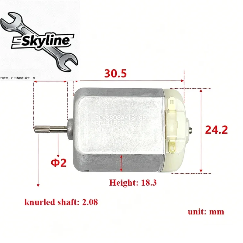 FC-280SA-18165 6V-12V High Speed Micro 280 Motor