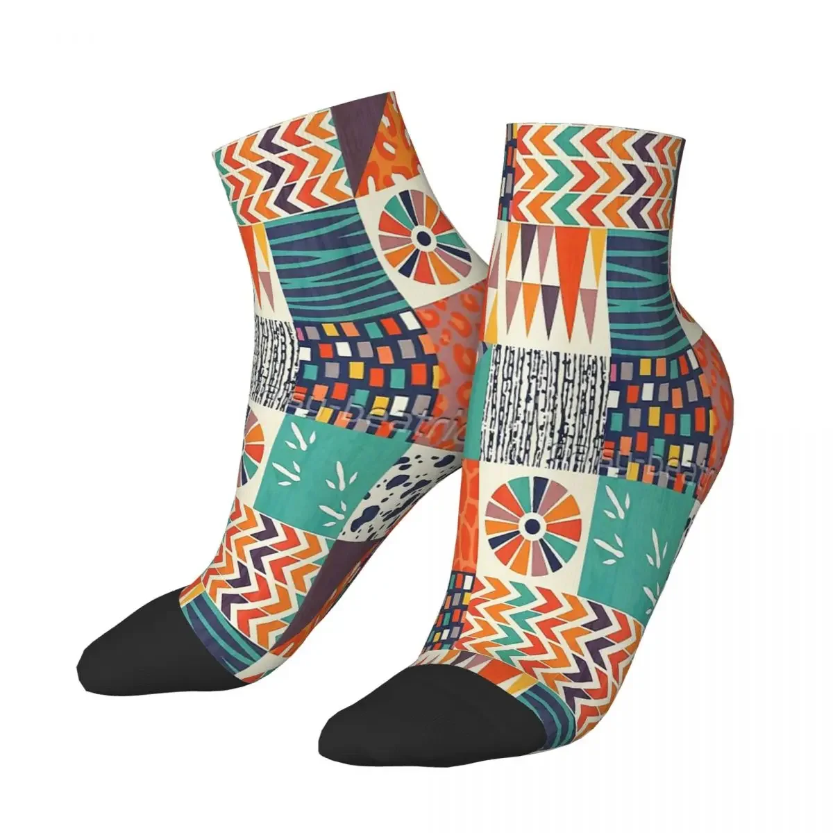 Out Of Africa Colorful Flock Bird Animal Ankle Socks Male Mens Women Spring Stockings Polyester