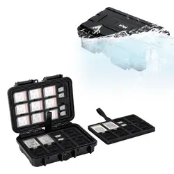 114 Slots SD CF Memory Card Case Holder IP67 Waterproof for 76 microSD cards + 22 SD cards and 16 Pcs CFexpress Type-B/XQD cards