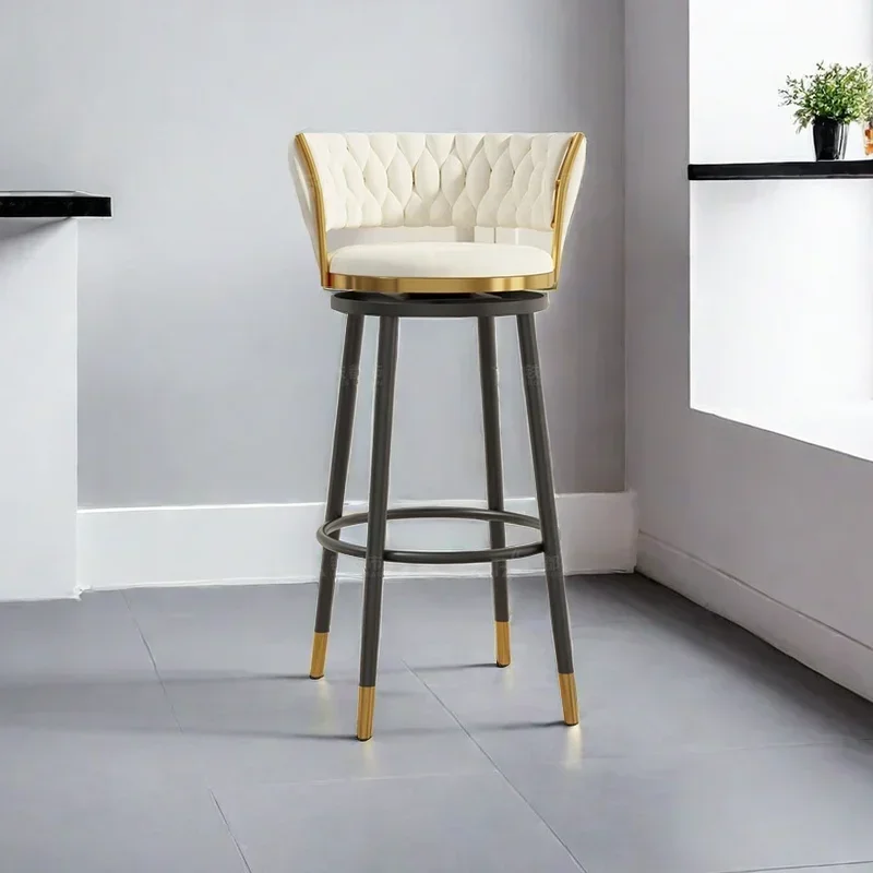 

Modern Design Chair Breakfast Chair Barber Shop Nordic Height Comfortable Kitchen Sillas Para Comedor Counter Makeup Cafe Bar