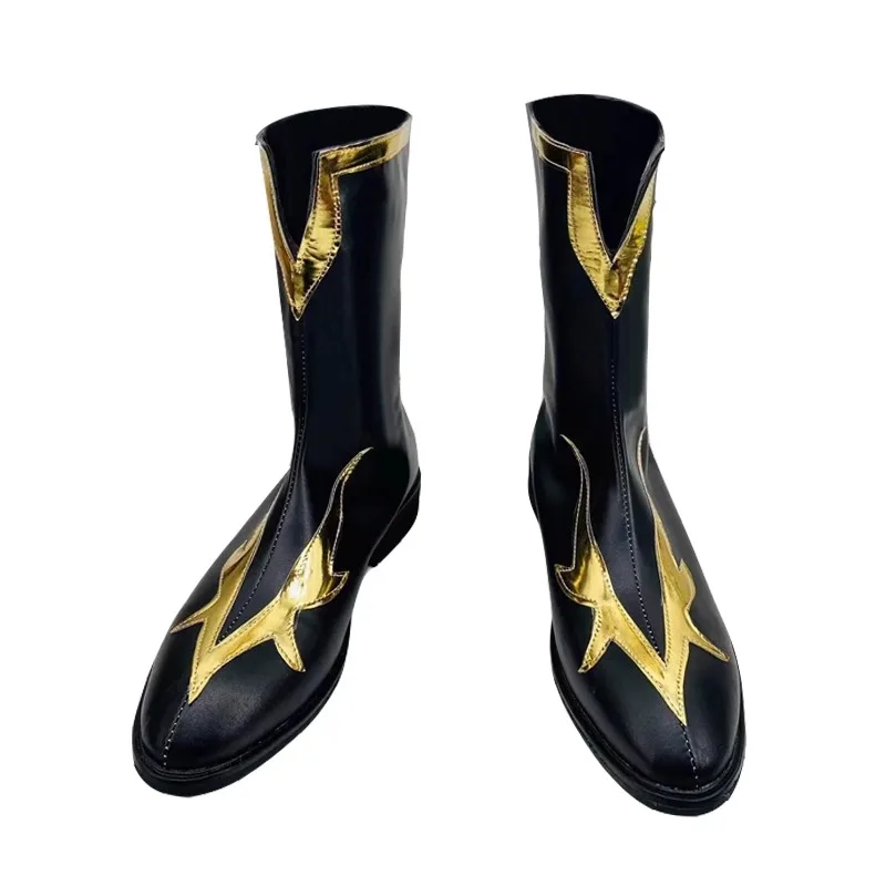 CODE GEASS Lelouch of the RE Surrection Cosplay zapatos de disfraz botas de piel sintética hechas a mano negras