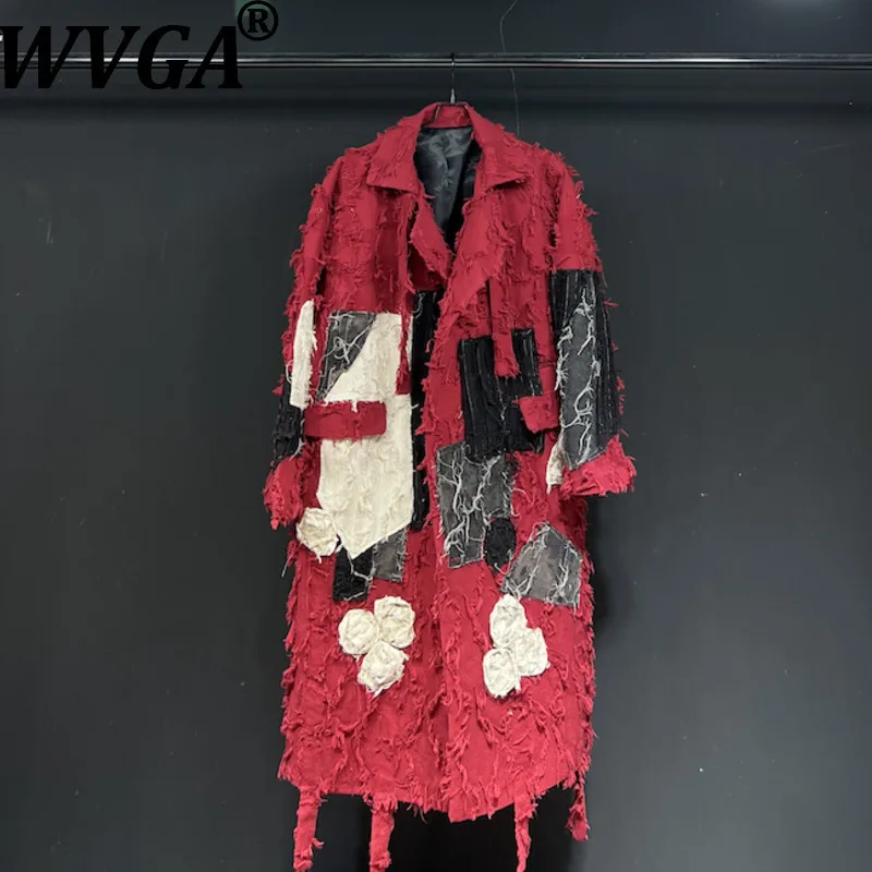 

WVGA осень-зима новый мужской High Street Rose модный однобортный плащ нишевые шикарные повседневные куртки с отложным воротником W13312