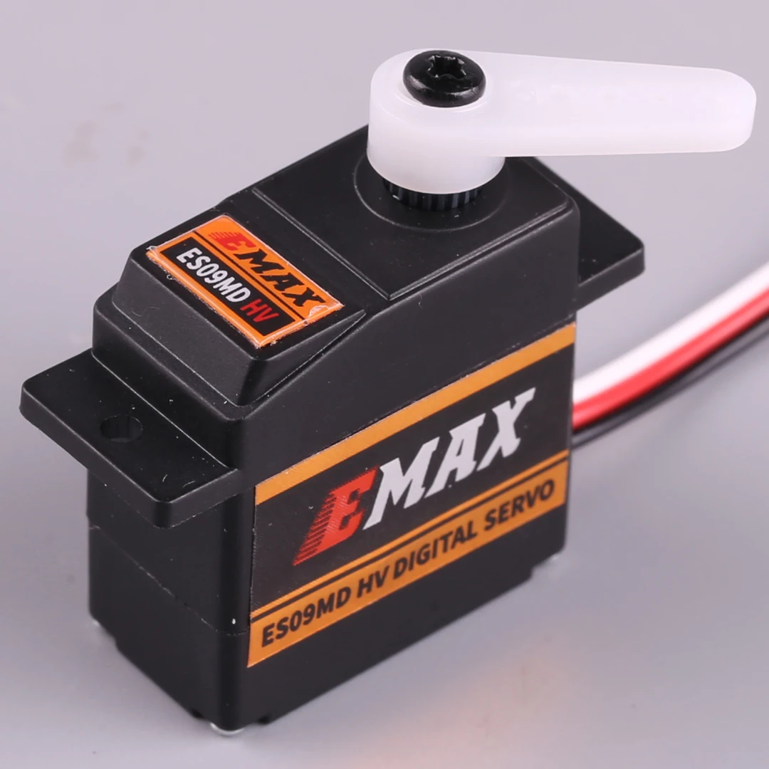 EMAX ES09MD Servo digitale in metallo 14,8 g Servo impermeabile con ingranaggi per accessori per aeroplani per auto elicotteri RC (1/2/4 pezzi)