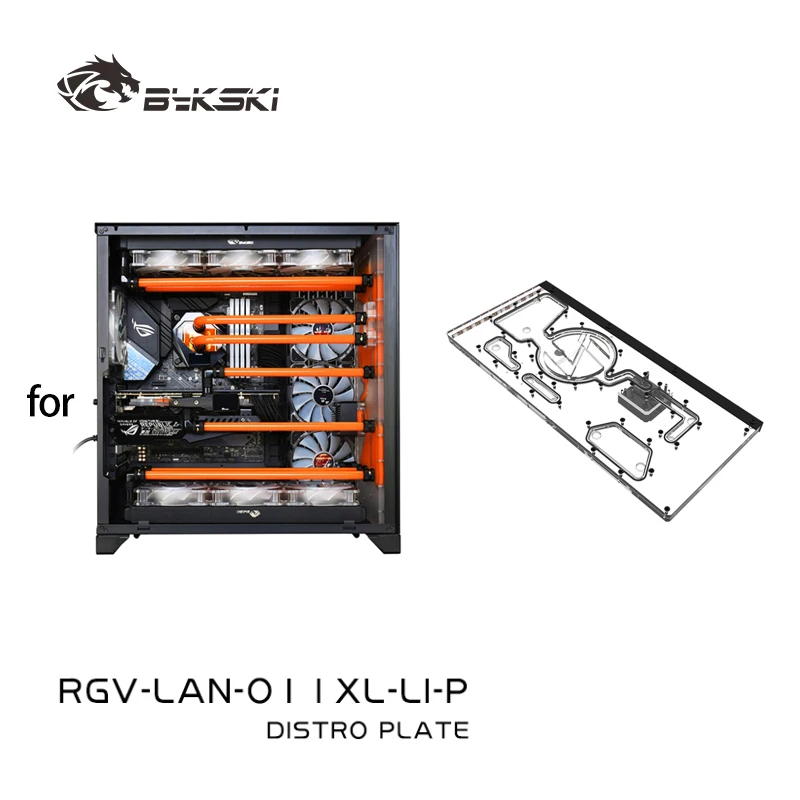 

Bykski Distro Plate for LIAN LI O11 Dynamic XL Computer Case for CPU/GPU Water Cooling Block Support DDC Pump RGV-LAN-O11XL-LI-P