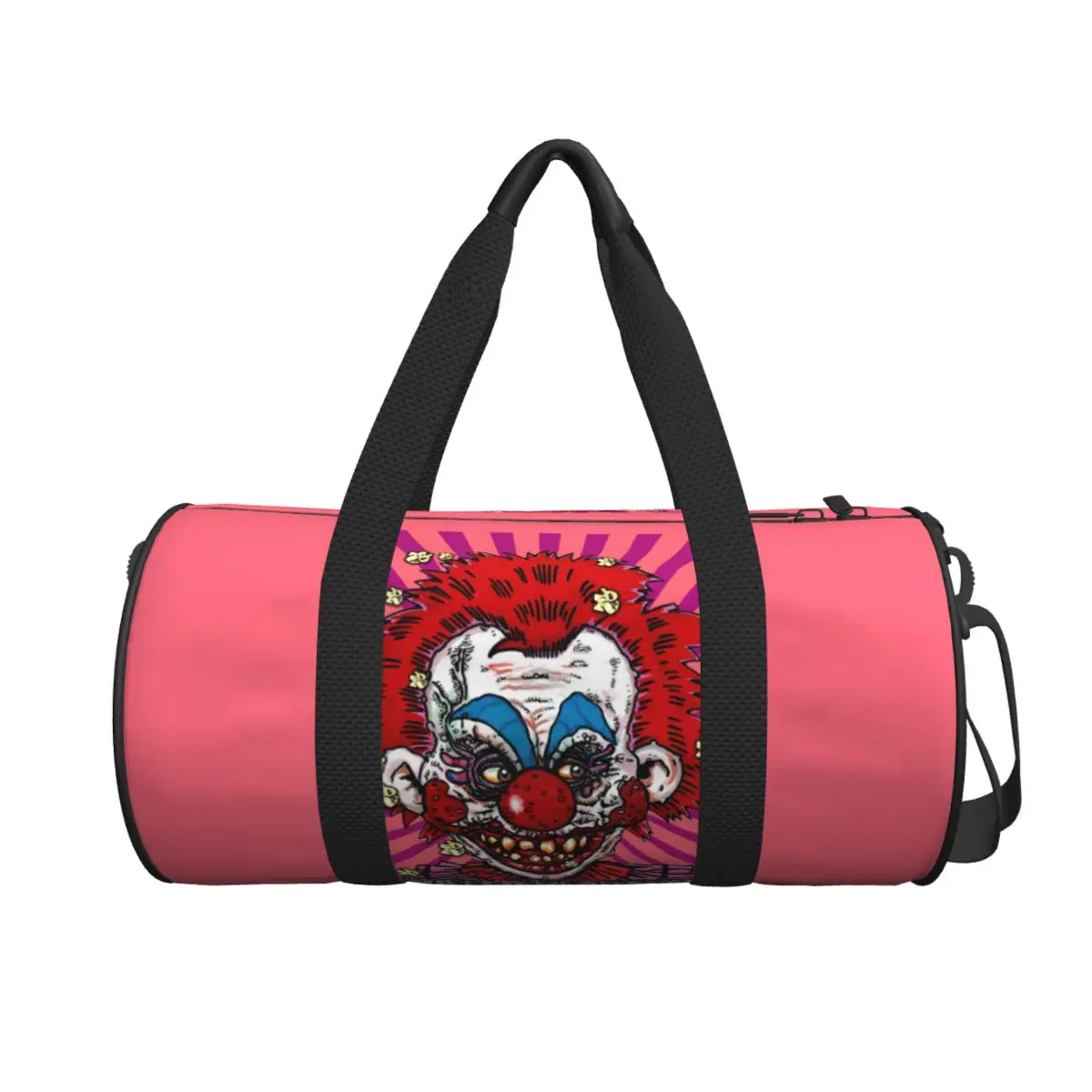 

Killer Klowns From Outer Space Wax Travel Bag Horror Movie Luggage Sports Bags Large Gym Bag Couple Waterproof Fitness Bag