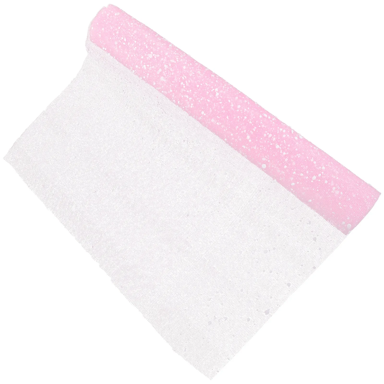

1 Roll Floral Wrapping Paper Mesh Roll Gift Decoration Tulle Fabric For Wedding Party Diy Crafts Bouquet Wrap Sewing Dress Tulle