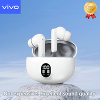 VIVO S510 895B TWS Wireless Earbuds Noise Canceling Waterproof Ear Buds in-Ear Stereo Headphones with LED Display Charging Case