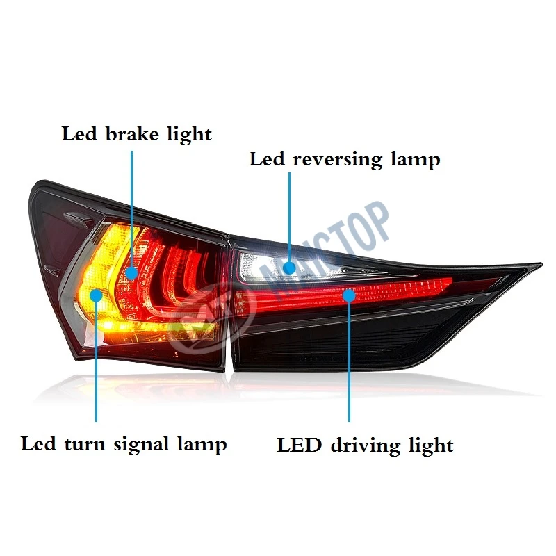 Maictop systèmes d'éclairage automatique Conversion feu arrière feu arrière LED pour GS GS250 GS350 GS300 feu arrière 2013-2020