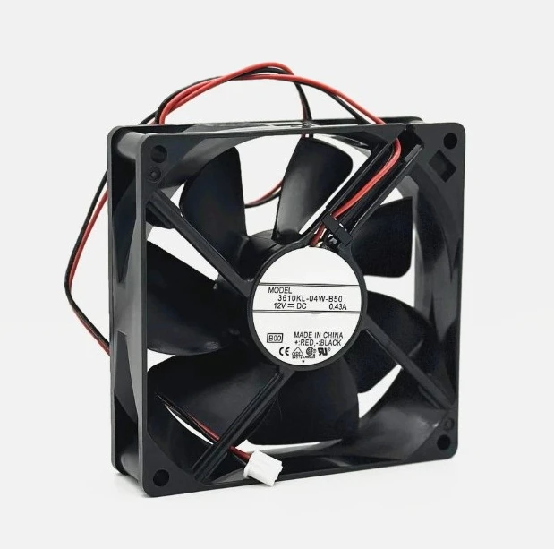 

Brand New 3610KL-04W-B50 12V 0.43A 9225 UPS cooling fan high quality dual ball bearing fan 92*92*25MM Fast Delivey