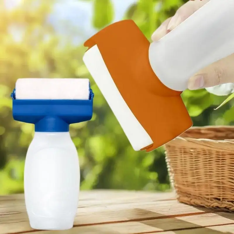 Outil de retouche réutilisable pour réparation murale, rouleau de peinture tout-en-un de 350ml avec bouteille rechargeable pour peinture au latex, conception sans goutte