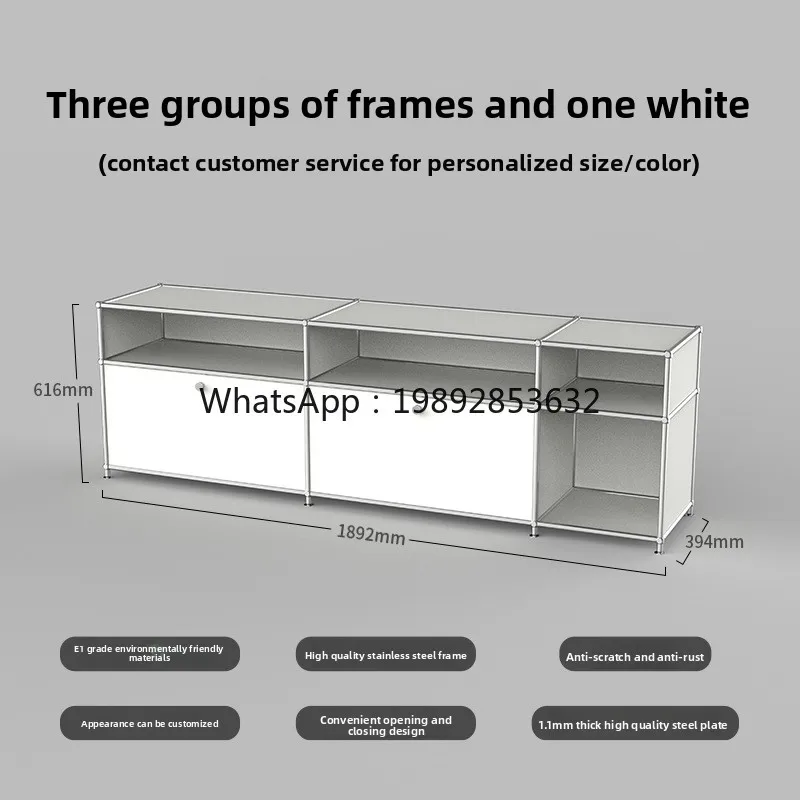 خزانة تلفزيون YFY مخصصة من الفولاذ المقاوم للصدأ خزانة وحدات لتناول الطعام في المنزل