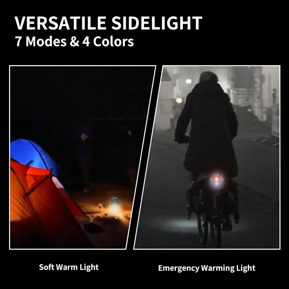 MINI USB wiederaufladbare LED-Taschenlampe, tragbare Arbeitsleuchte mit Magnet am Ende, superhelle Campinglaterne, seitliche COB-Notfall-Taschenlampe – Detail 4