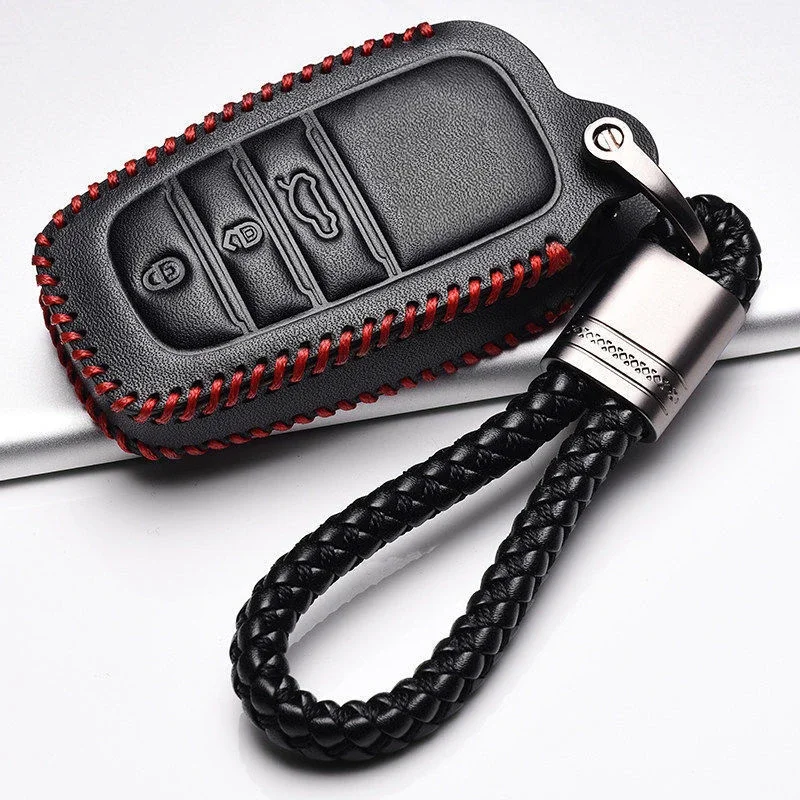 

Car Key Case Cover Keychain For Toyota Land Cruiser 200 300 Prado Crown TLK Yaris Cross Hilux Innova Fortuner Camry Accessories