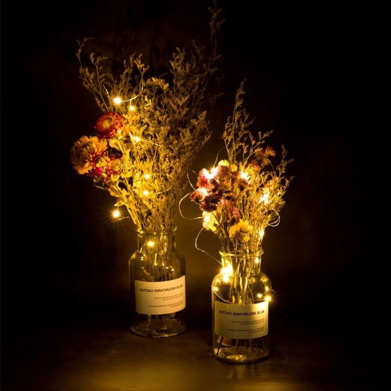 LED Solar Wijnflessenstop Koperdraad Lichtslinger Bruiloft Festival Decoratie Sfeer Wijnfles Licht