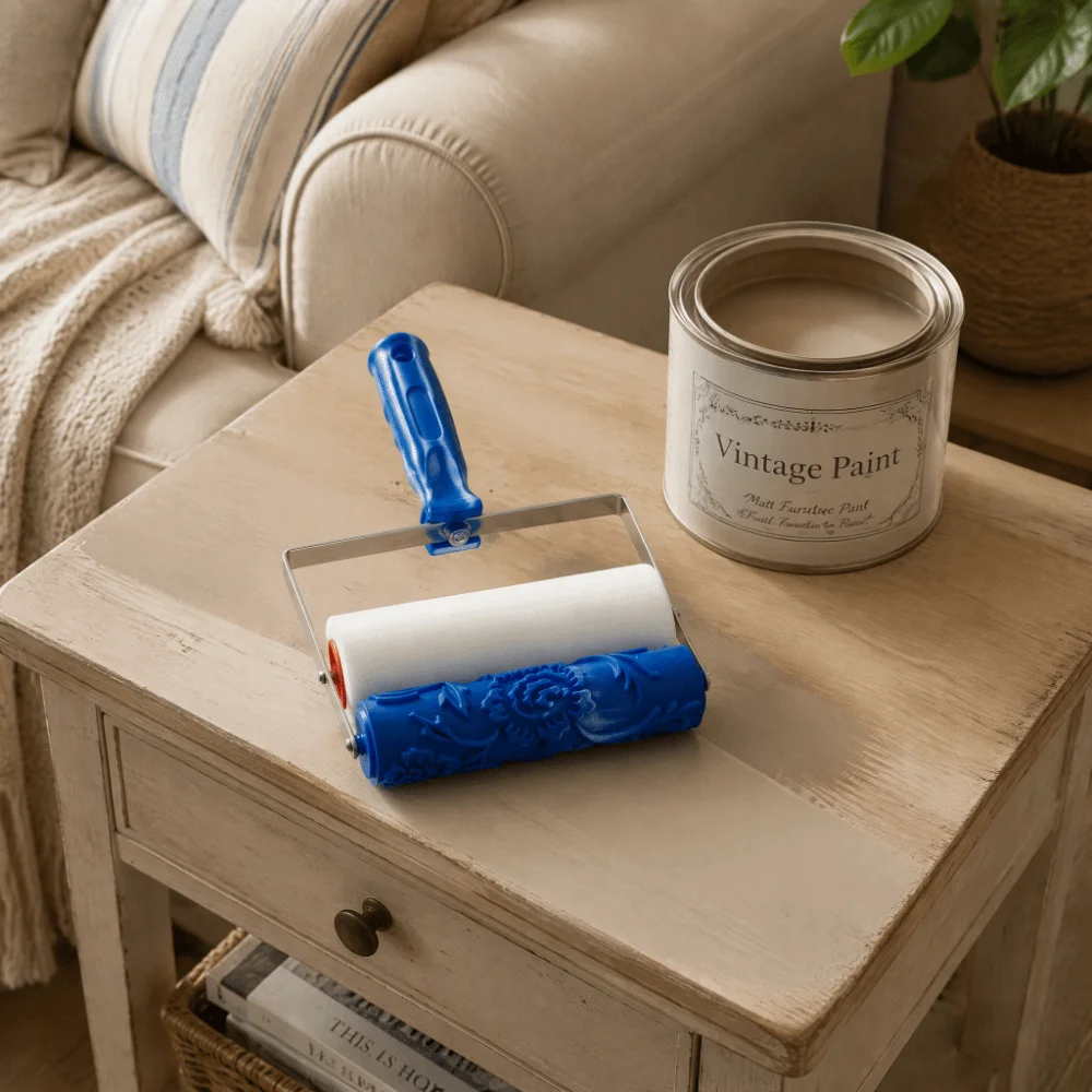 Smooth Coating Paint Roller Brush Texture Paint Tool Reusable Patterned Paint Roller Precision Printing 3D Pattern