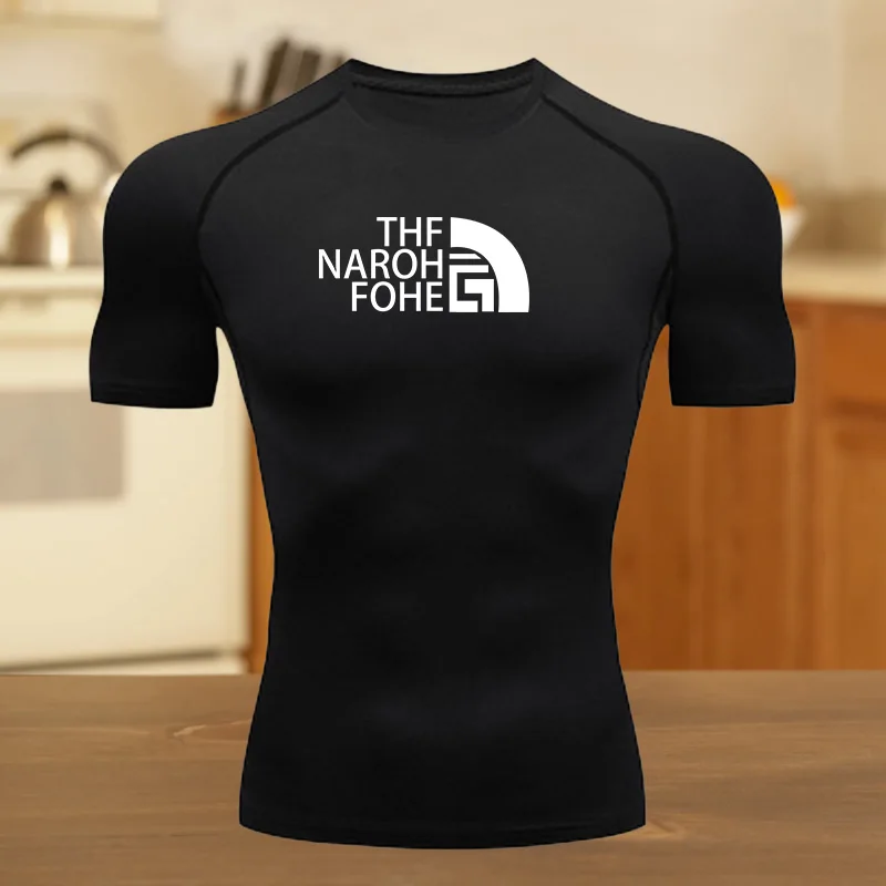 

Men's Short-Sleeve Compression T-Shirt Breathable Quick-Drying Breathable Elasticity Spider Running Cycling Gym Workouts Shirts