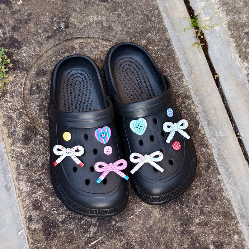 10pcs Ins Shoes Charms Removable Butterfly Shoe Accessories for Girls Shoes DIY Hole Shoes Decoration image 3
