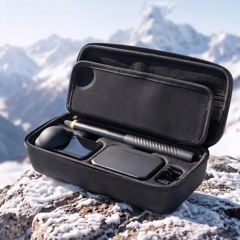 CORA Camera Storage Case for X6 Travel and Home Organization, EVA Hard Shell with Interior Compartments, Mesh Pocket and
