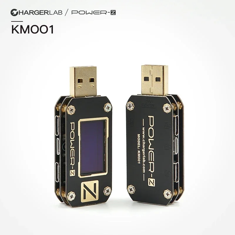 

KM001 POWER-Z Портативный USB-измеритель напряжения и пульсации тока с двумя C-образными вольтметрами, инструмент для тестирования QC3.0/2,0 0-24 В