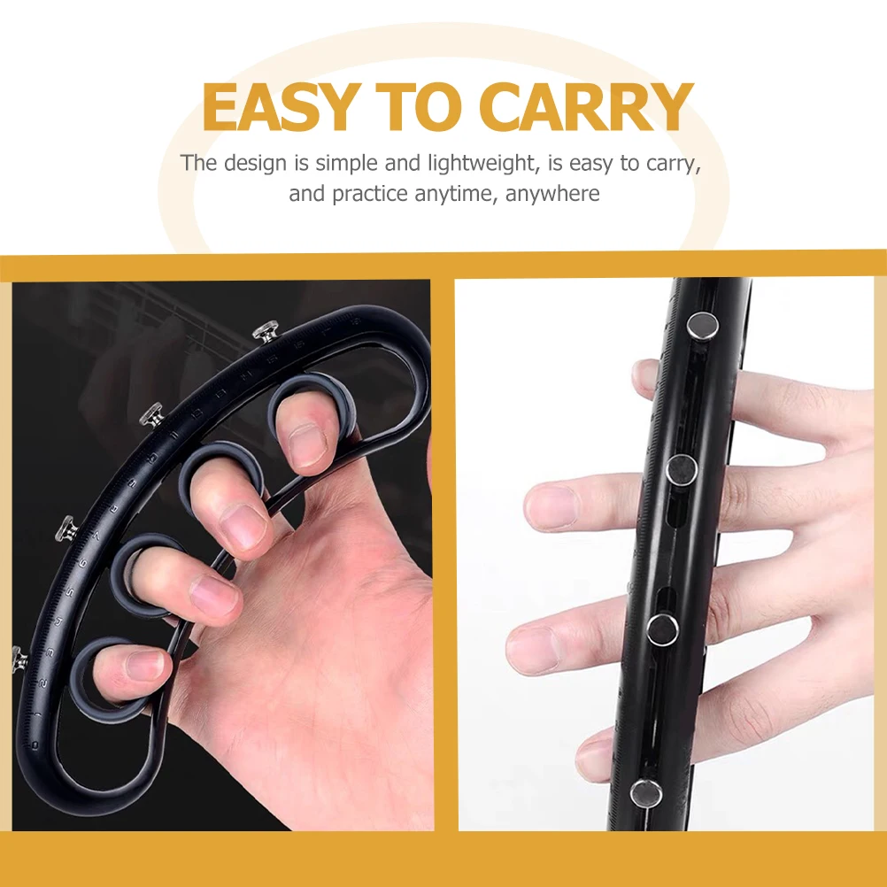 

Finger Expansion Fingers Guitar Hand Strengthener Practice Hands Expander Extension Exerciser Black Stretcher