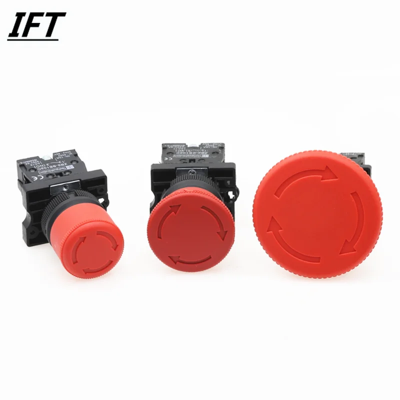 1PCS Red Mushroom Emergency Stop Switch XB2-ES542 XB2-ES442 XB2-ES642 22mm NC N/C Push Button Switch 600V 10A