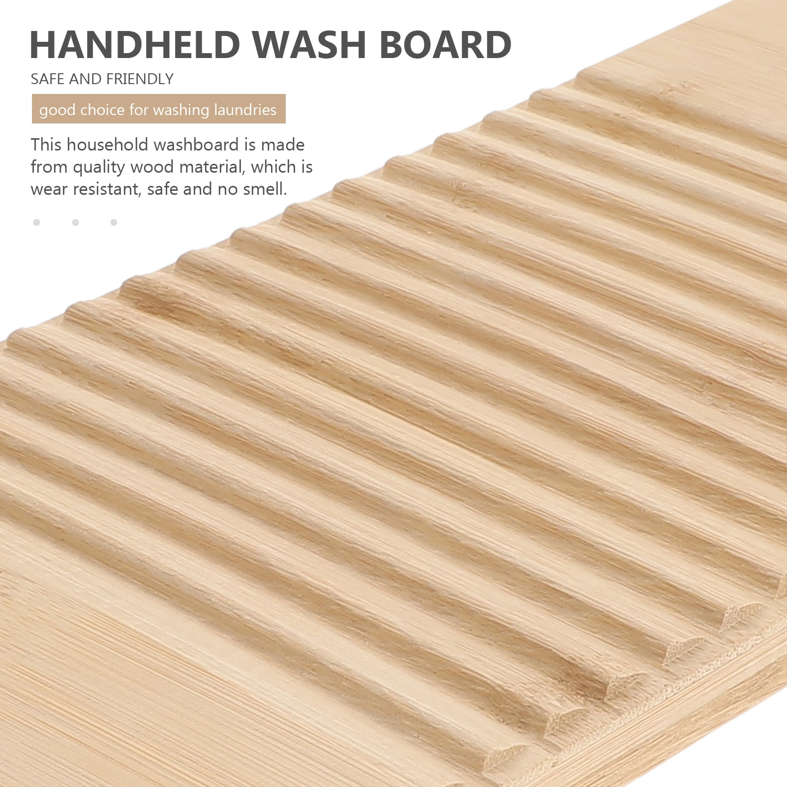 

Wood Washboard Thickened Bathroom Clothes Washing Board Household Cleaning Tool Space Saving Wall Mounted Design