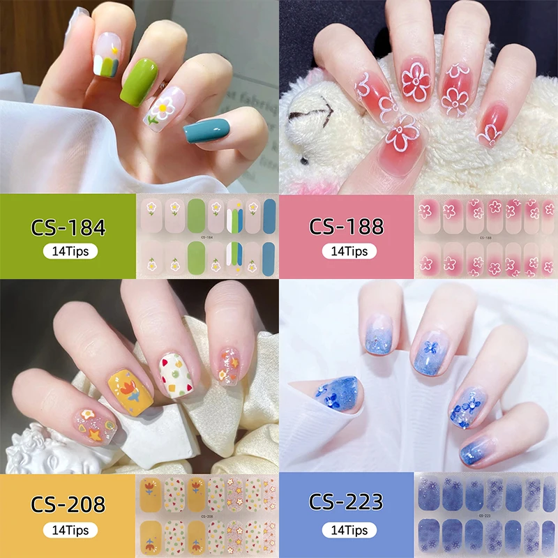 متعدد الألوان كامل مسمار ملصق الوردي زهرة جولة نقطة نمط التدرج اللون مسمار الديكور بسيط ذاتية اللصق مسمار ملصقا