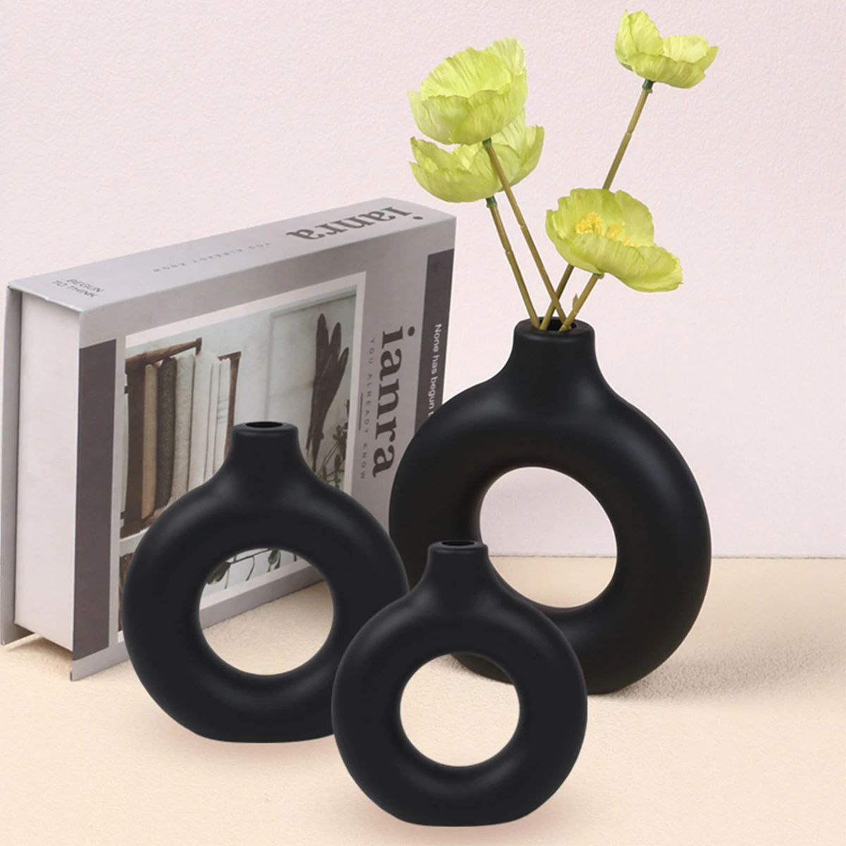 1PC 丸みを帯びたプラスチック花瓶結婚式のダイニングテーブ - Home Decor Center のレビューと価格