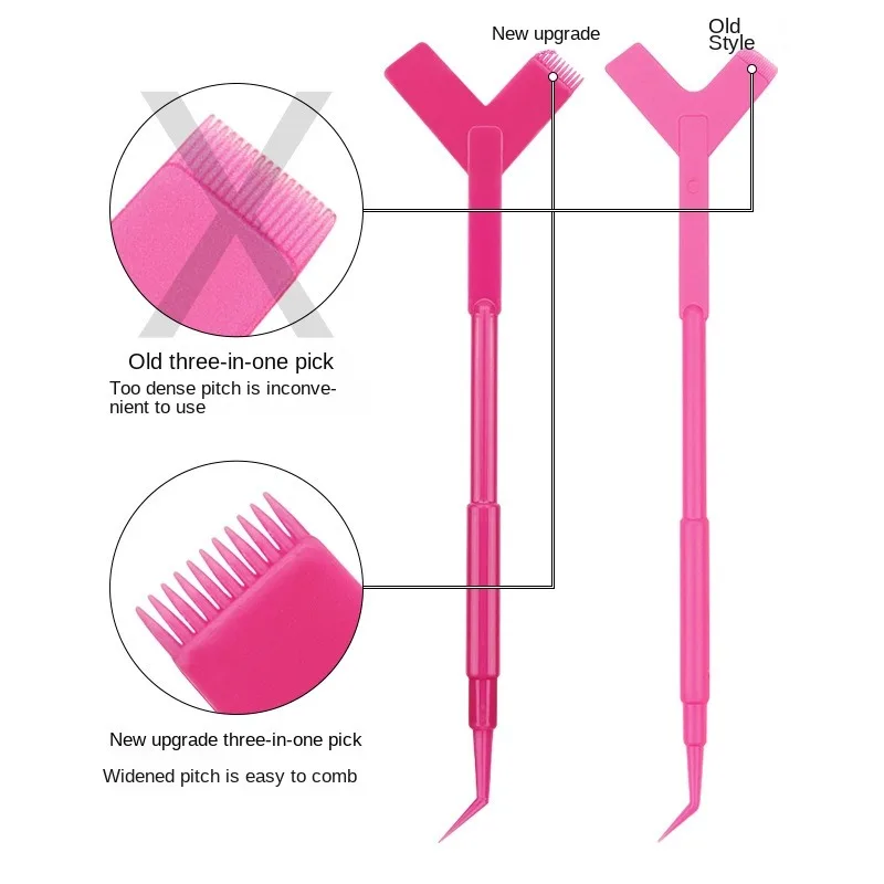 10Pcs Reuseable Plastic Eyelash Perming Stick Eyelash Extension Y Shape Comb Lashes Lifting Curler Applicator Makeup Brushes