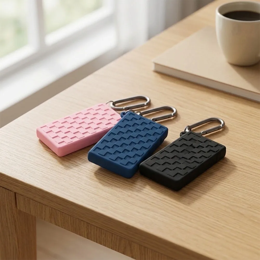 Silicone Protective Cover For Pocket AI Voice Recorder Scratch Resistant Soft Skin Sleeve With Buckle For Recording Equipment