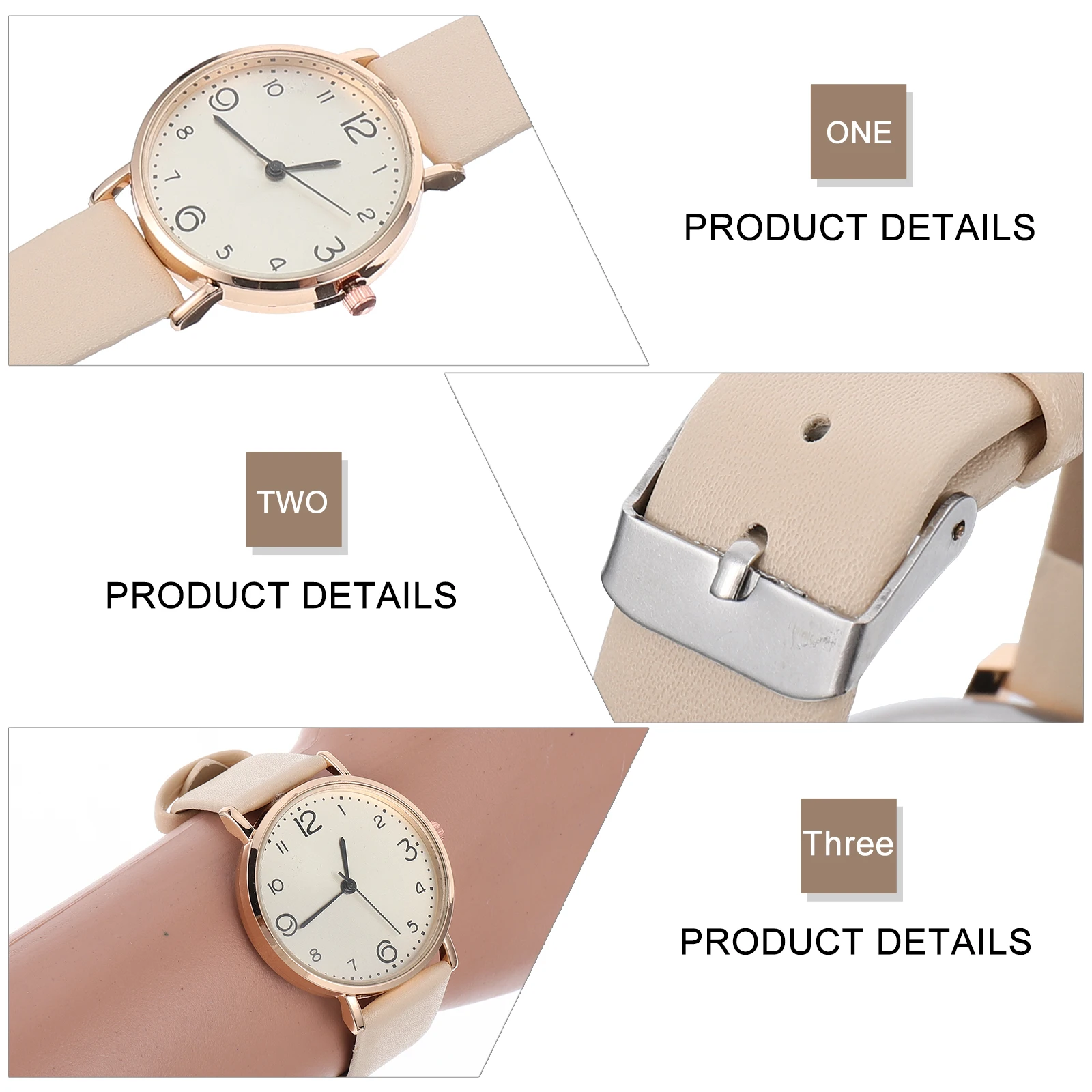 

Luxury Women's Watches Imitation Strap Adjustable Fashion Lady Wrist Watch for Daily Party School Use