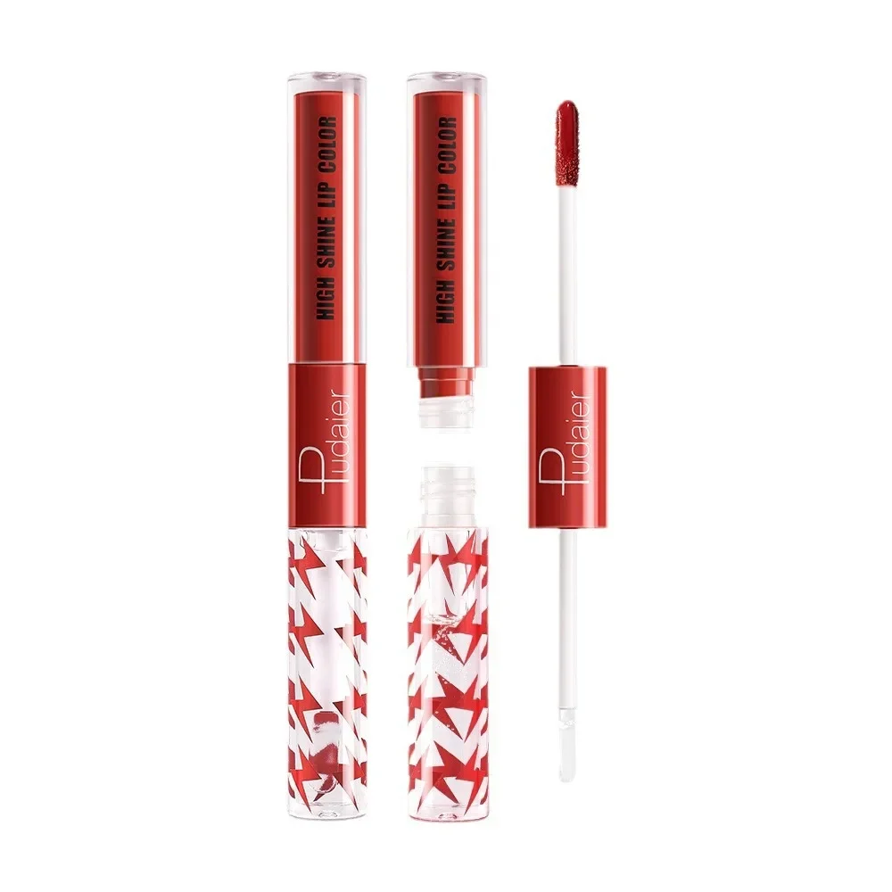 16 Colors Lip Glaze Unlimited Double Touch Lipstick Double Head Non-fading Transparent Gloss Moisturizing Lip Care Makeup