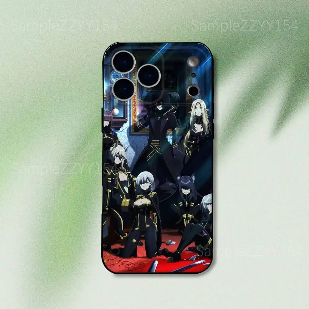 The Eminence in Shadow 아이폰 케이스 (아이폰 17, 16, 15, 14, 13, 12, Pro, Max, Plus, E, SE4, Air, Mini) 블랙 소프트 펀다