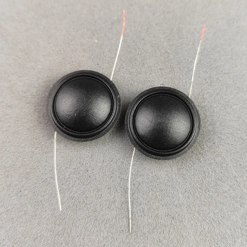 2PCS Dome Tweeters Voice Coil Black Silk Diaphragm 16.5 Core Two Side Wires Treble Speaker Repair 8Ohm
