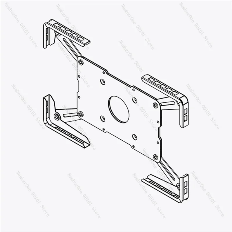 Wall Mount Adjustable Tablet Enclosure Holder, Wall Hanging or Desktop Stand Bracket for iPad Samsung view 4
