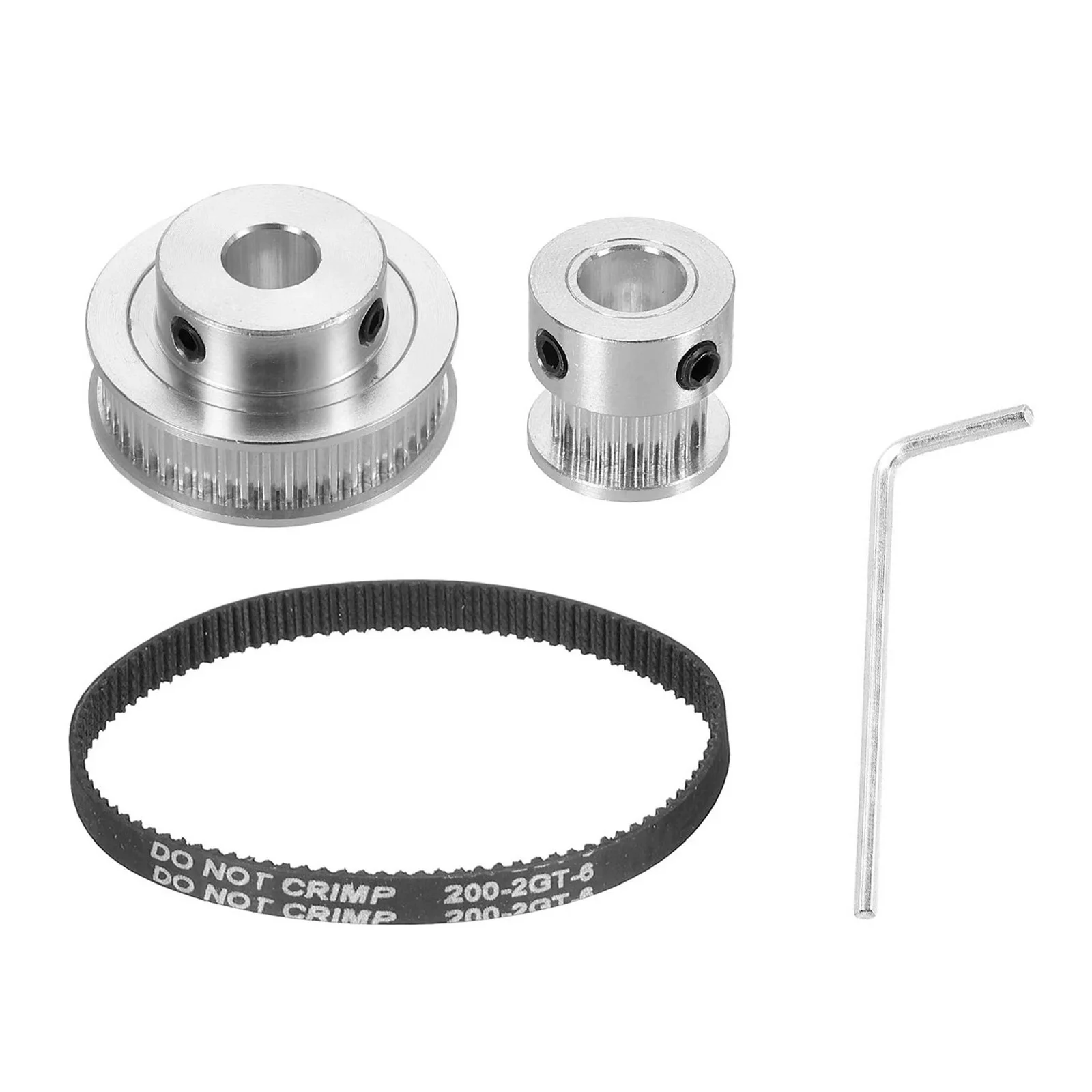 Timing Pulley 20&48 Teeth 8mm Bore Synchronous Wheel With Belt And Wrench Timing Belt Pulley Set