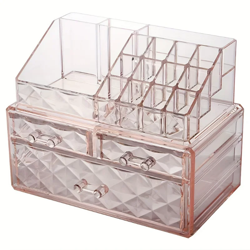 Netroots mit der Kosmetikbox im gleichen Stil, transparente Staub-Desktop-Schublade, Make-up-Box