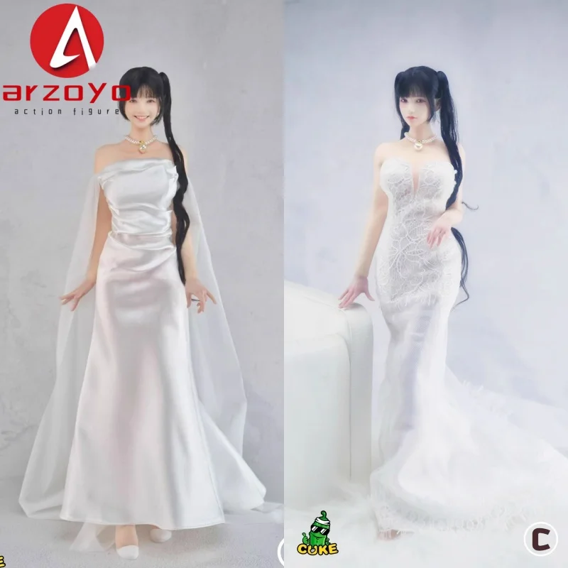 

CUKE TOYS 1/6 женское сексуальное платье без бретелек с хвостом свадебное платье модель одежды подходит для 12 дюймов TBL PH S42 солдатская фигурка тела