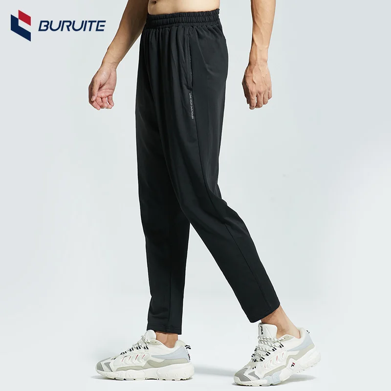 

Quick-dry sports pants men's summer thin ice silk outdoor breathable casual running trousers loose stretch fitness sweatpants