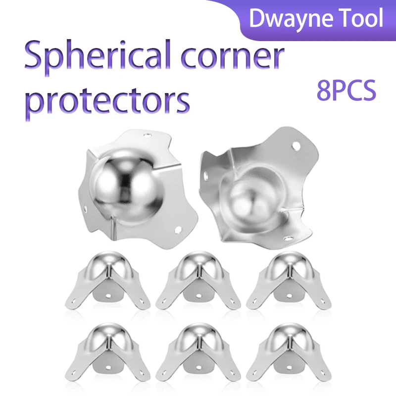 

8 шт. угловые протекторы с железным шаром-сферические противоударные защитные края для оборудования для полетовой коробки
