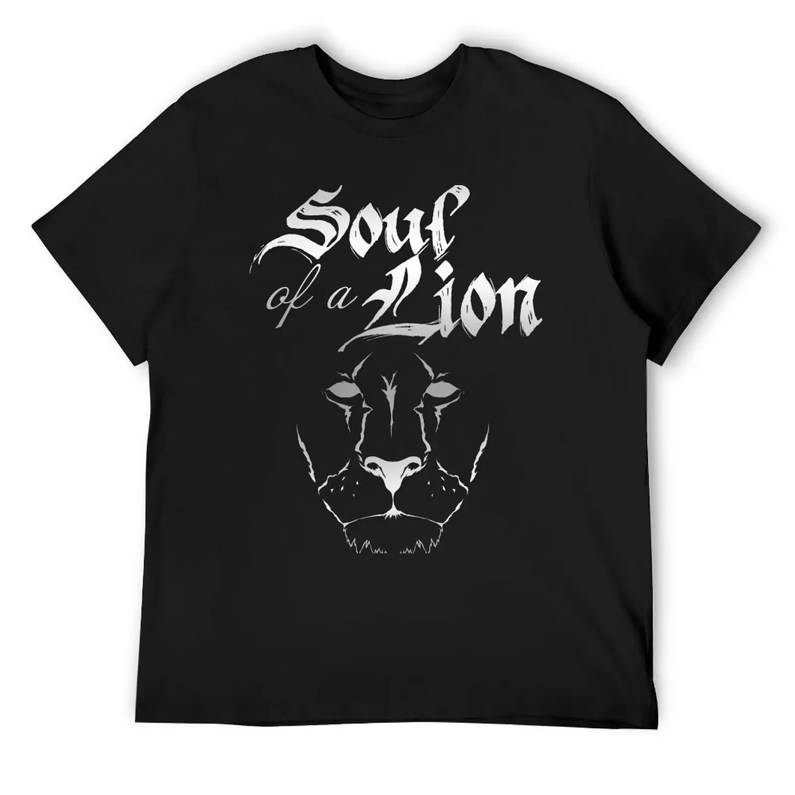 Soul of a Lion T-Shirt graphic t shirts korean fashion Men's cotton t-shirt