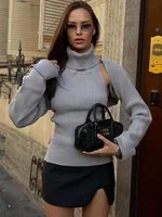 Trendix Hollow Out Sweater Sets For Women 2025 Fall New Long Sleeve Knitwear Shawl Suits Sexy Backless Knit Tank Top 2 Piece Set - Image 5