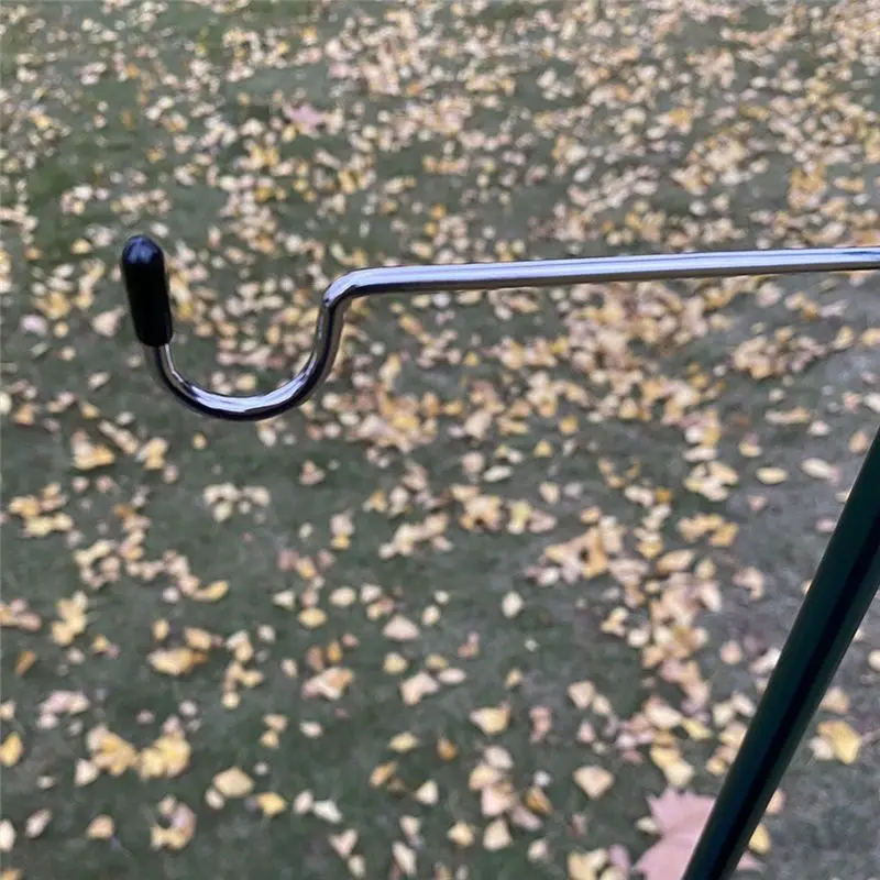 ABJV دعامة طاولة صغيرة للنزهات، دعامة مصباح للتخييم، دعامة متعددة الوظائف، دعامة خطاف لطاولة النزهة، لوازم خارجية (أحمر)