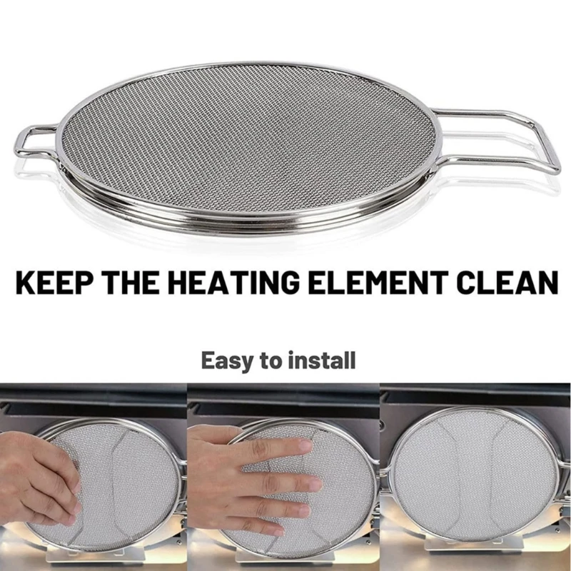 Pantalla de salpicaduras resistente a altas temperaturas para máquina de barbacoa IG651, protector de malla para cocina, salpicaduras de aceite caliente