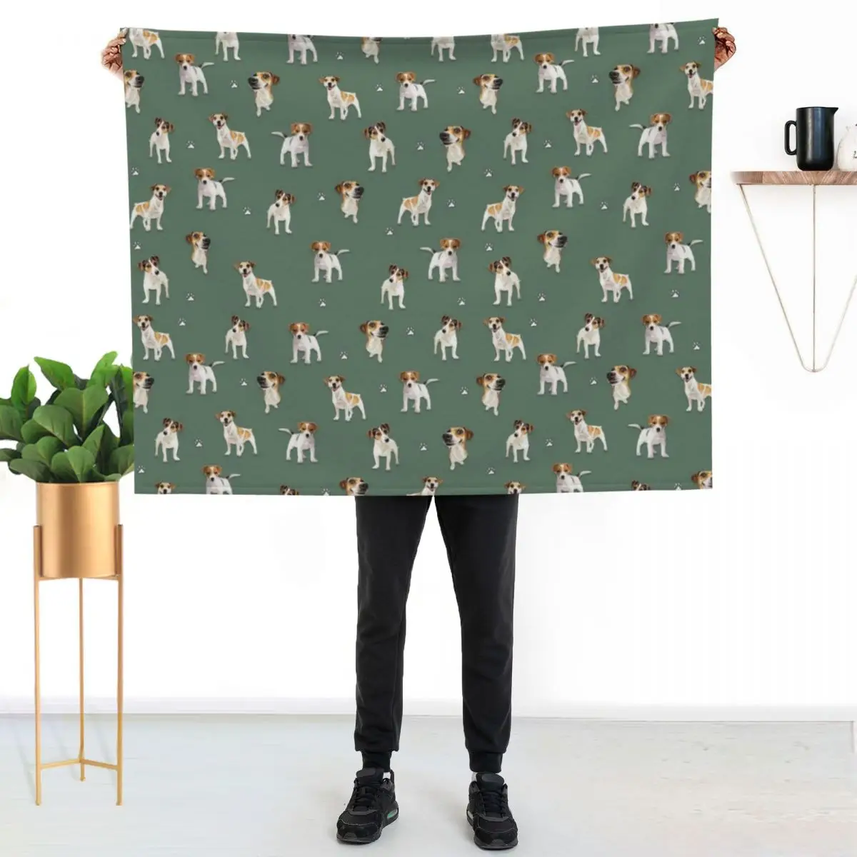 Jack Russell Terrier pattern Throw Blanket Furrys Luxury Thicken Picnic Luxury St Loose Blankets