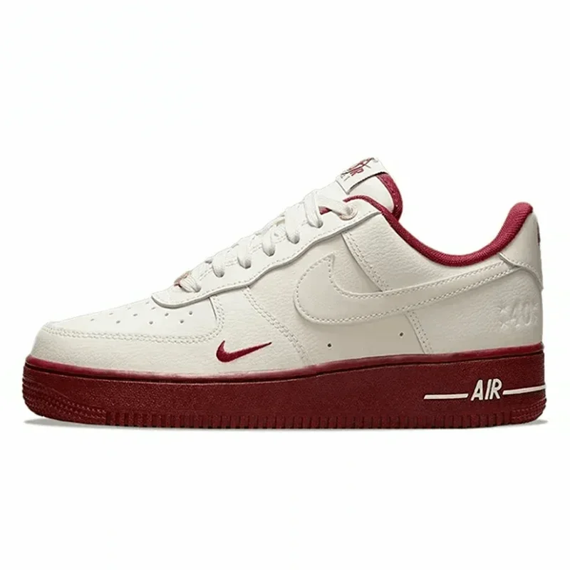 Nike-Air Force 1 "Malachite" Homme et Femme, Chaussures de Skateboard, Cuir, Non-ald, Degré Respirant, Bas, Vert Malachite